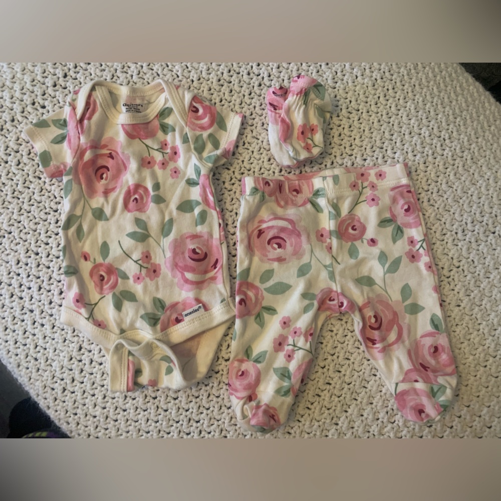3 Pc Floral Set